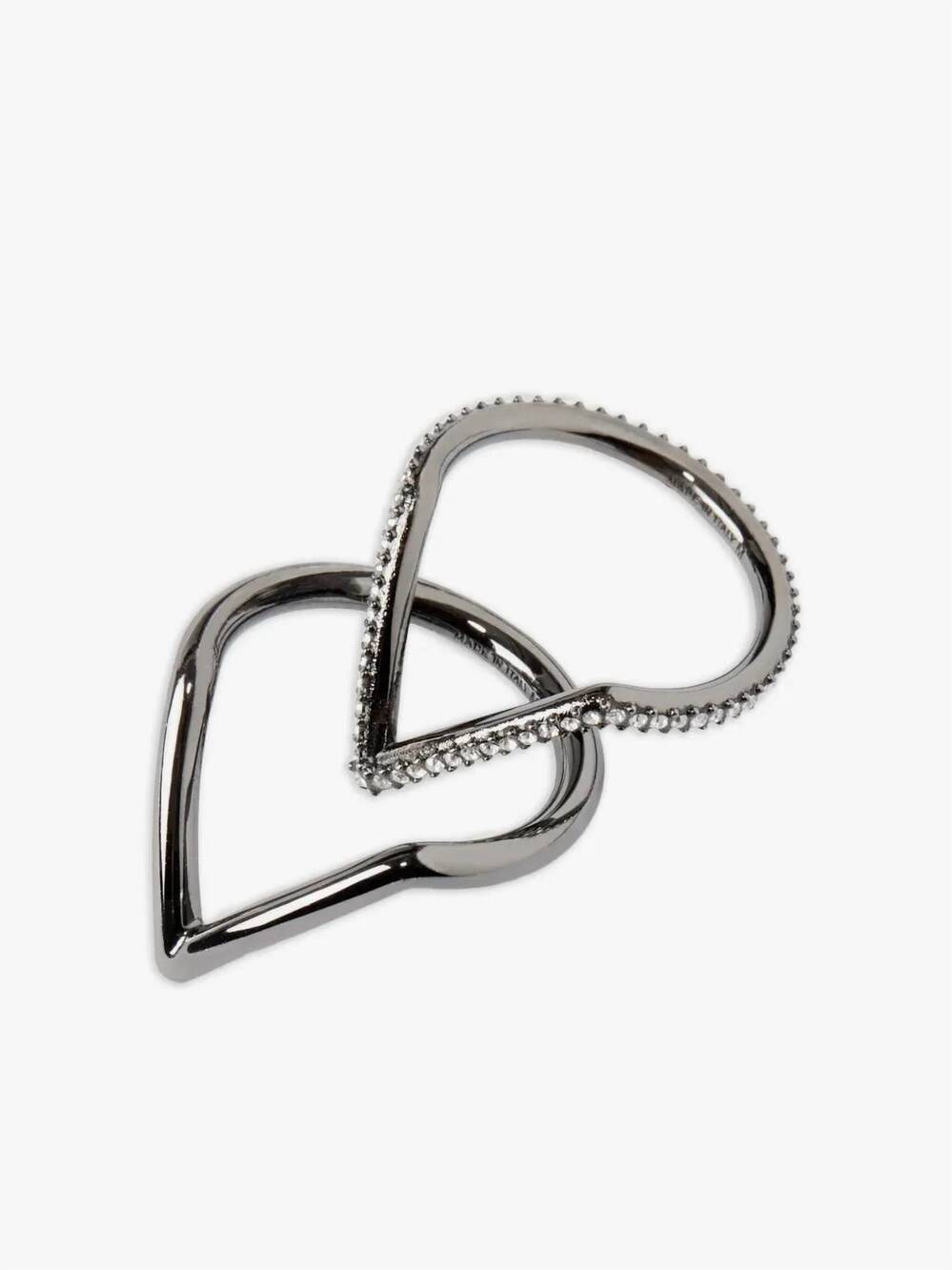 NEW VALENTINO GARAVANI women's septum ring in black